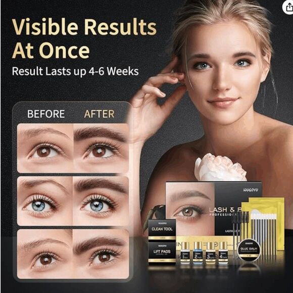 Wugoyu Lash & Brow Professional Eyelash Lift Kit Eyebrow Lamination Kit - Picture 2 of 7